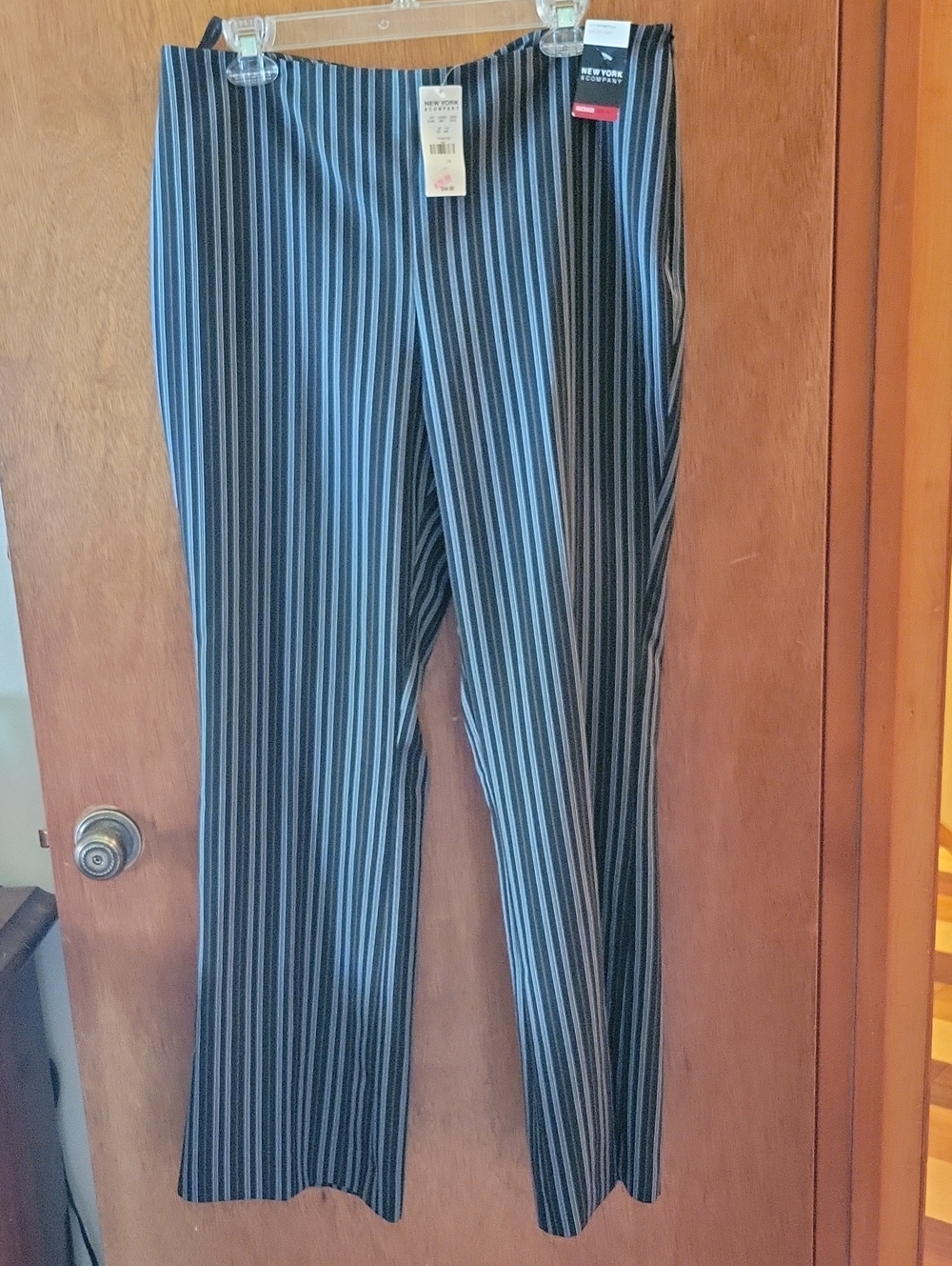 New York & Co. Womans Black Pinstripe Dress Pants